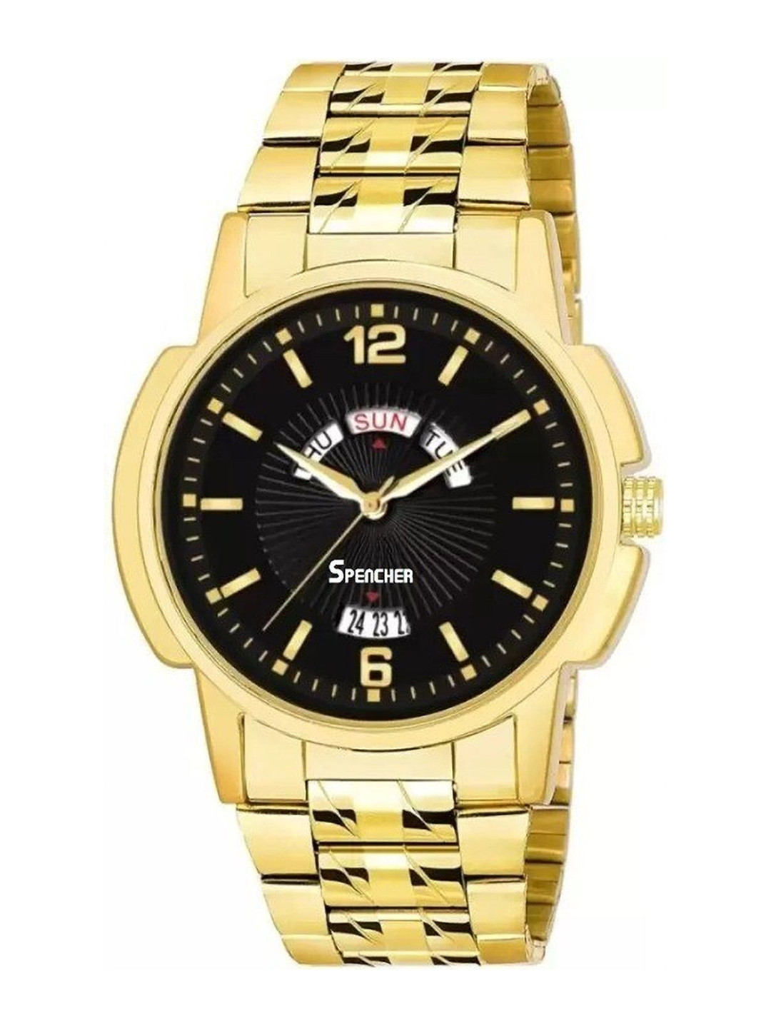 SPENCHER Men Stainless Steel Bracelet Style Straps Analogue Multi Function Watch SW 440 GP