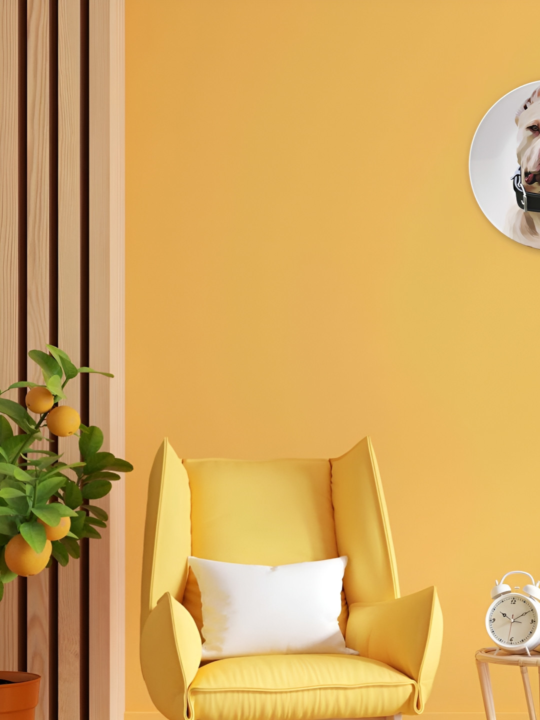 THE QUIRKY HOME American Pit Crafted Ceramics Glossy Hanging Hall Wall Plates-8In