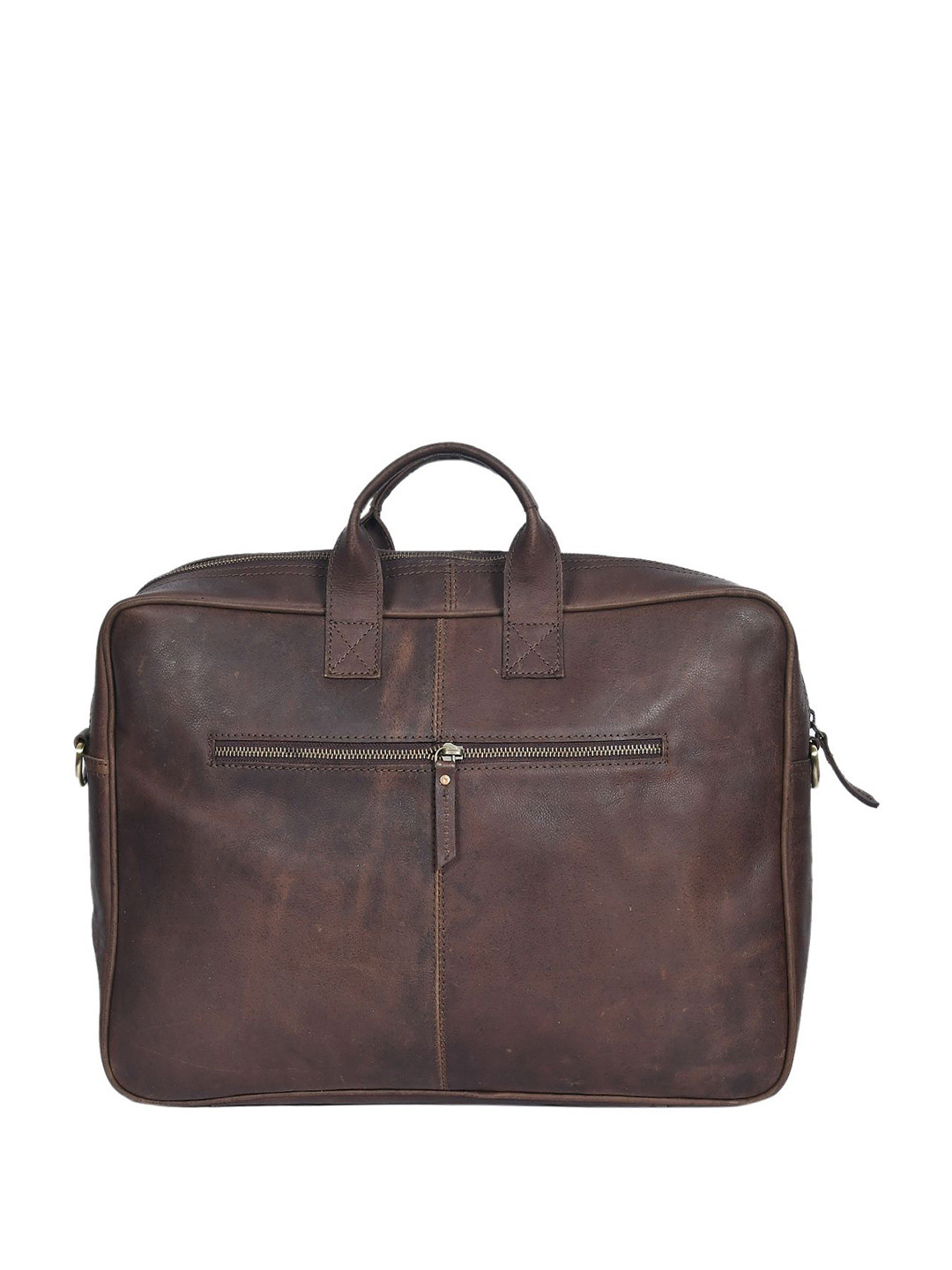 Celtic Women Solid Leather Laptop Bag