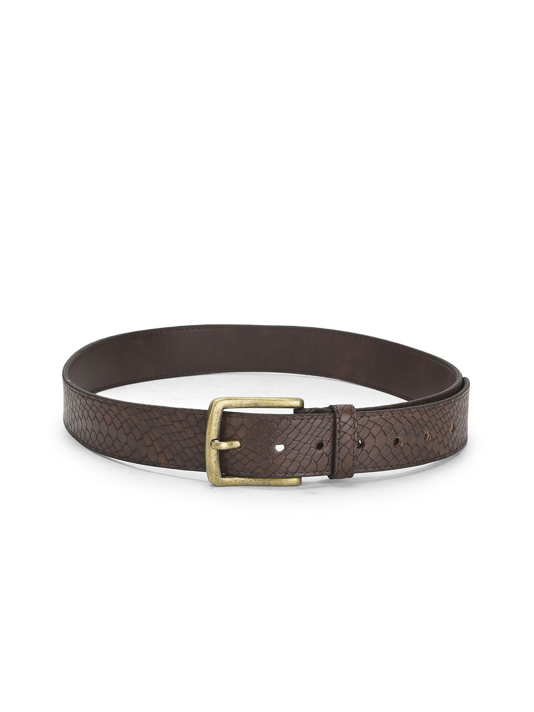 Cazzano Men Textured Wide Belt With A Tang Closure