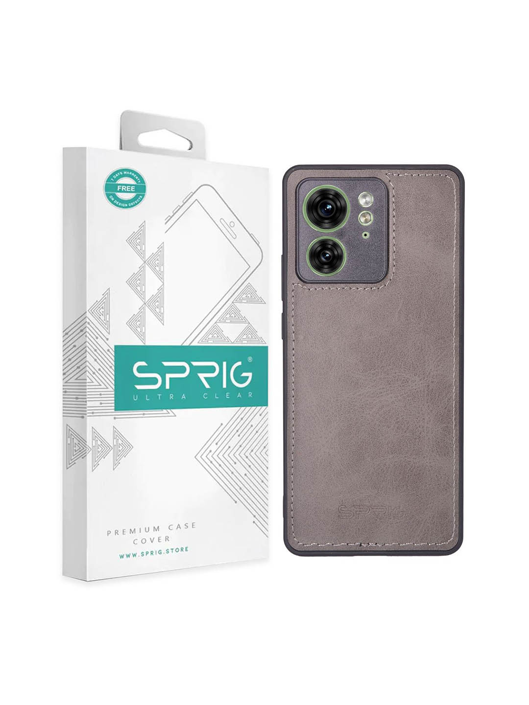 SPRIG Motorola Edge 40 Matte PU Leather Back Cover
