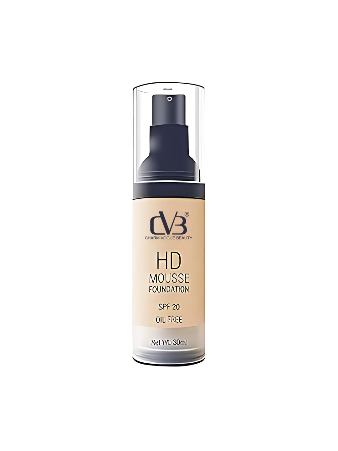 CVB HD Mousse Foundation With SPF 20 - 30 ml - Natural Nude