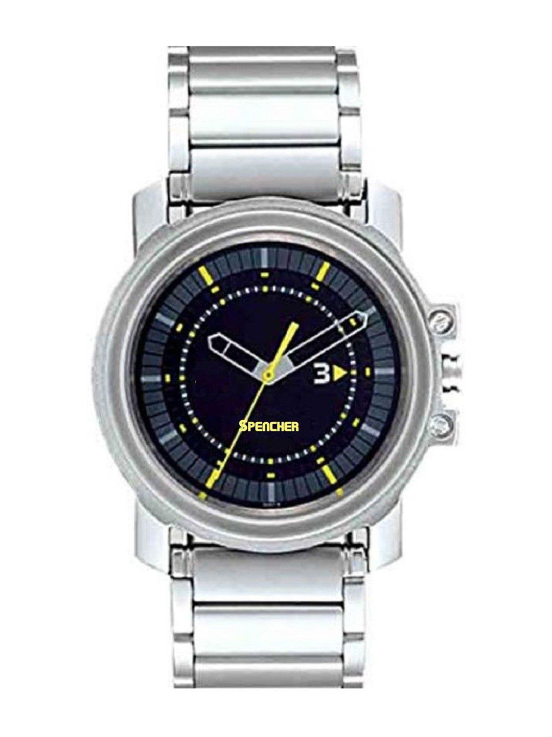 SPENCHER Men Stainless Steel Bracelet Style Straps Multi Function Watch SW 3039Sm04