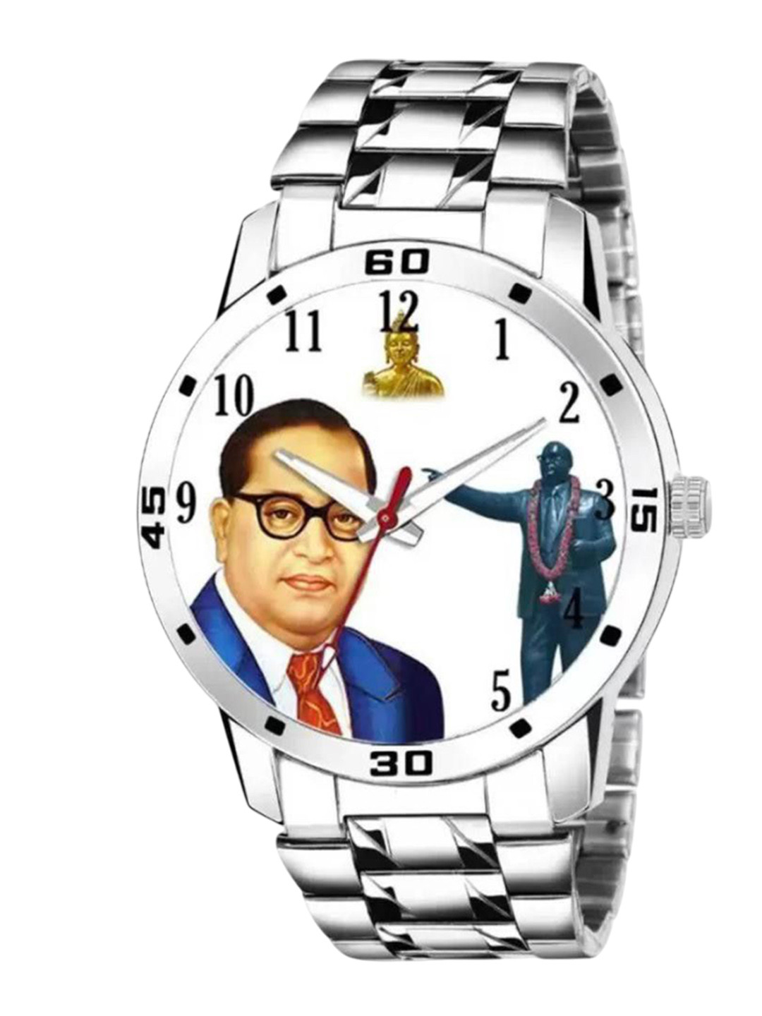 SPENCHER Men Brass Dial & Stainless Steel Straps Analogue Watch SMW Jai Bhim