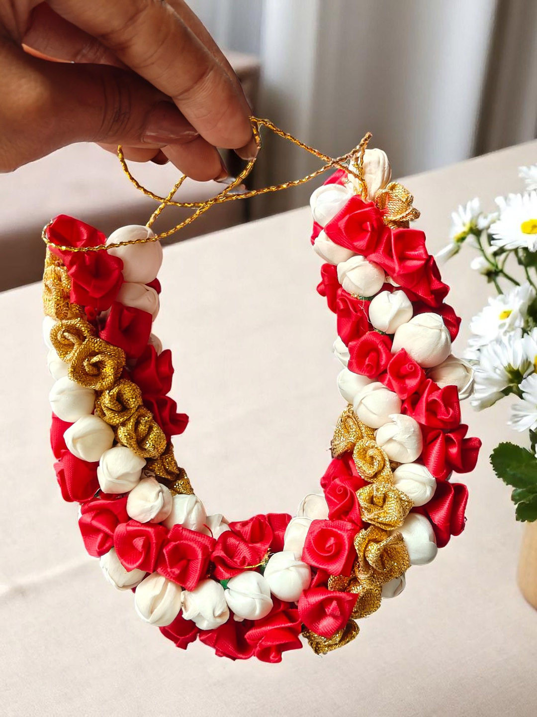 CHANDERKASH Women Artificial Mogra Gajra for Hair Bun