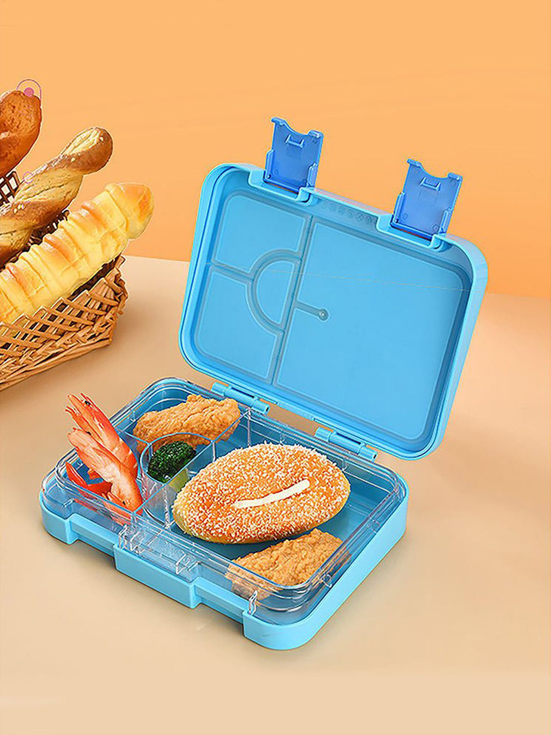 Little Surprise Box LLP Kids Blue & Yellow Space Bento Lunch Box