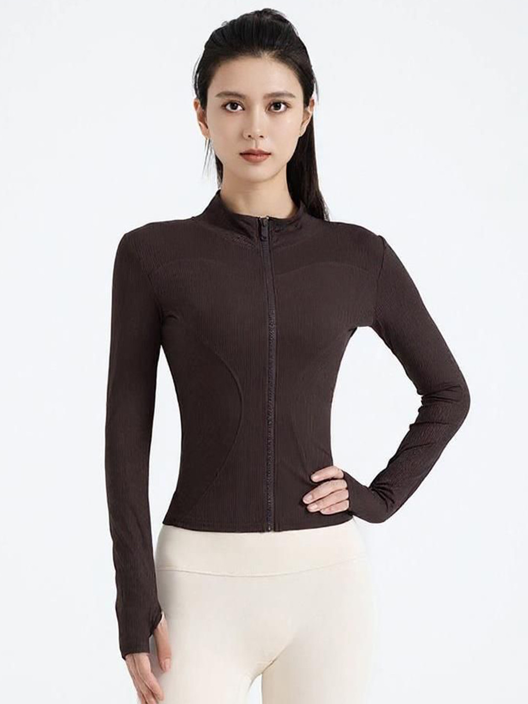 HRX by Hrithik Roshan Women Geometric No Sporty Jacket