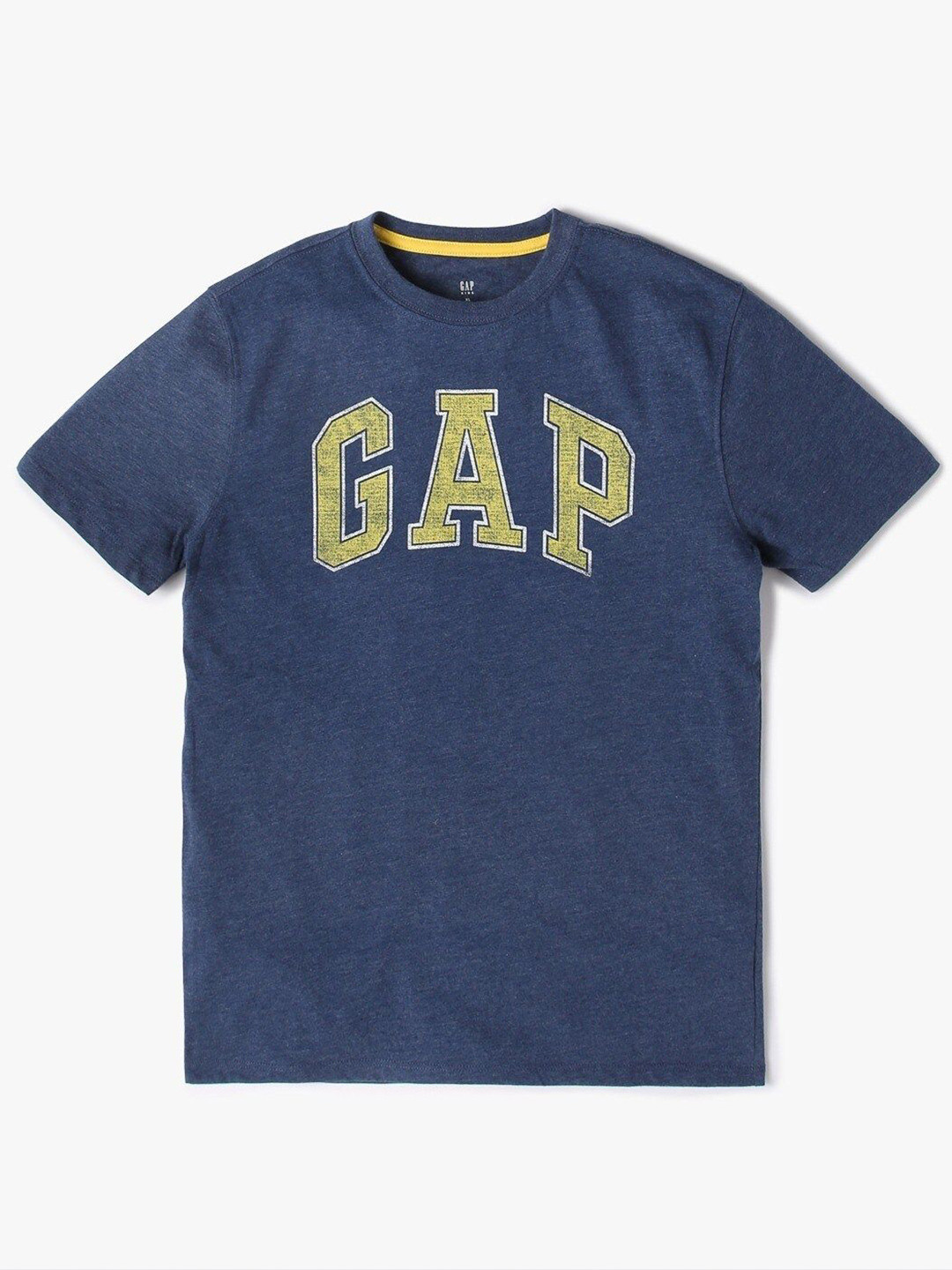 GAP Boys Brand Logo Printed Round Neck Pure Cotton Relaxed Fit T-Shirt