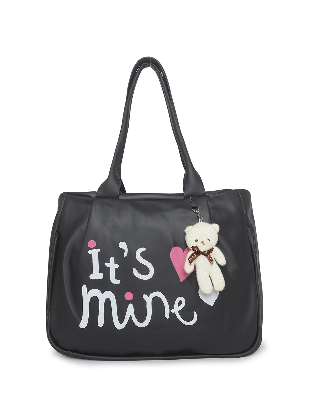 DAISY STAR Typography Printed Structured Shoulder Bag