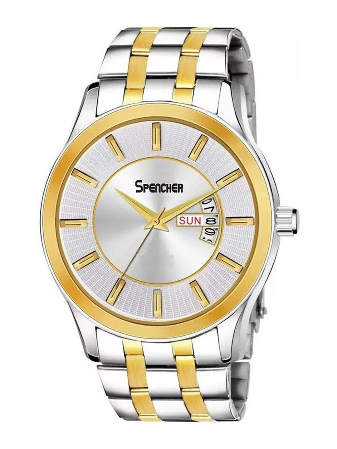 SPENCHER Men Stainless Steel Straps Round Multi Function Analogue Watch SMW 16277