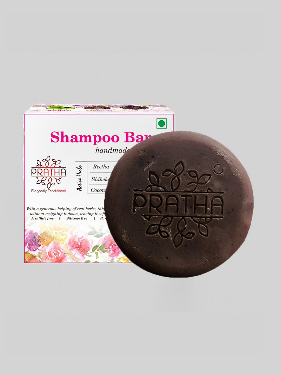 Pratha Shampoo Bar With Shikakai & Reetha - 100 g