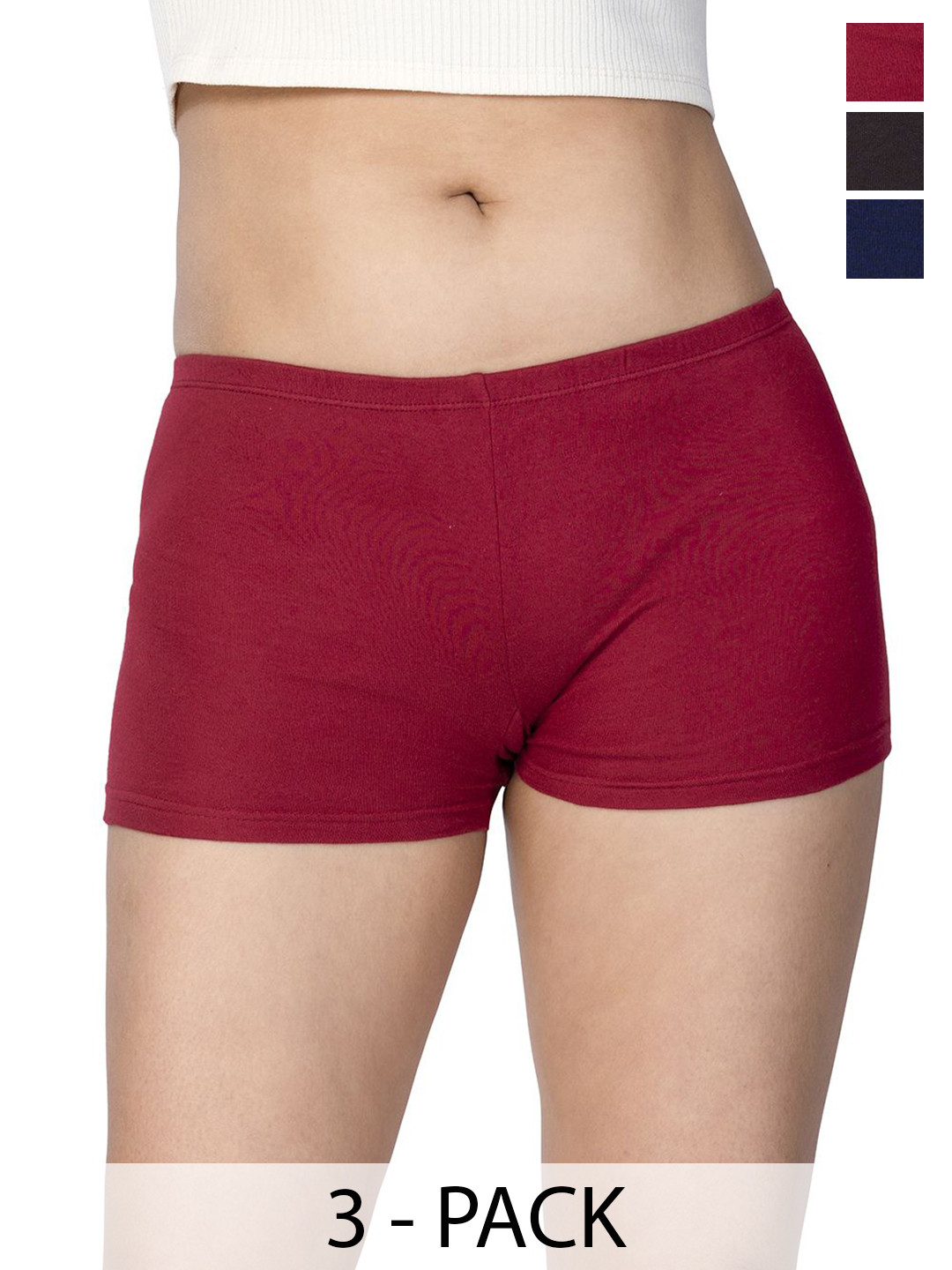 CHIC Women Pack of 3 Fashion Regular Fit Shorts