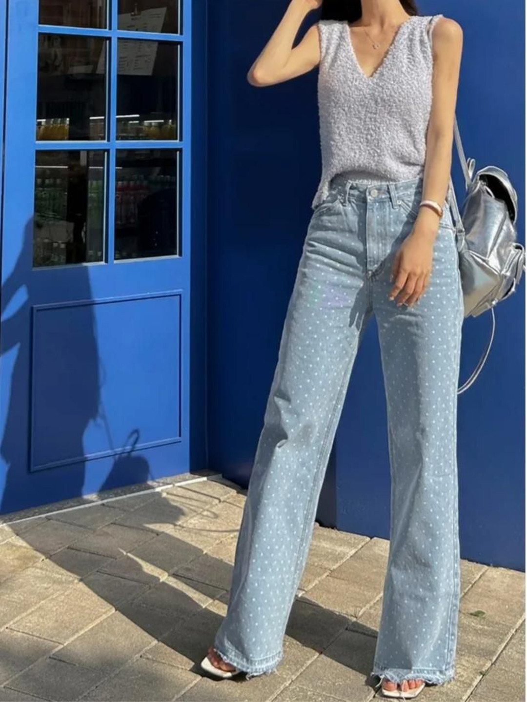 Miss Mosa By Akanksha  Women Wide Leg High-Rise Rumi Statemen Jeans