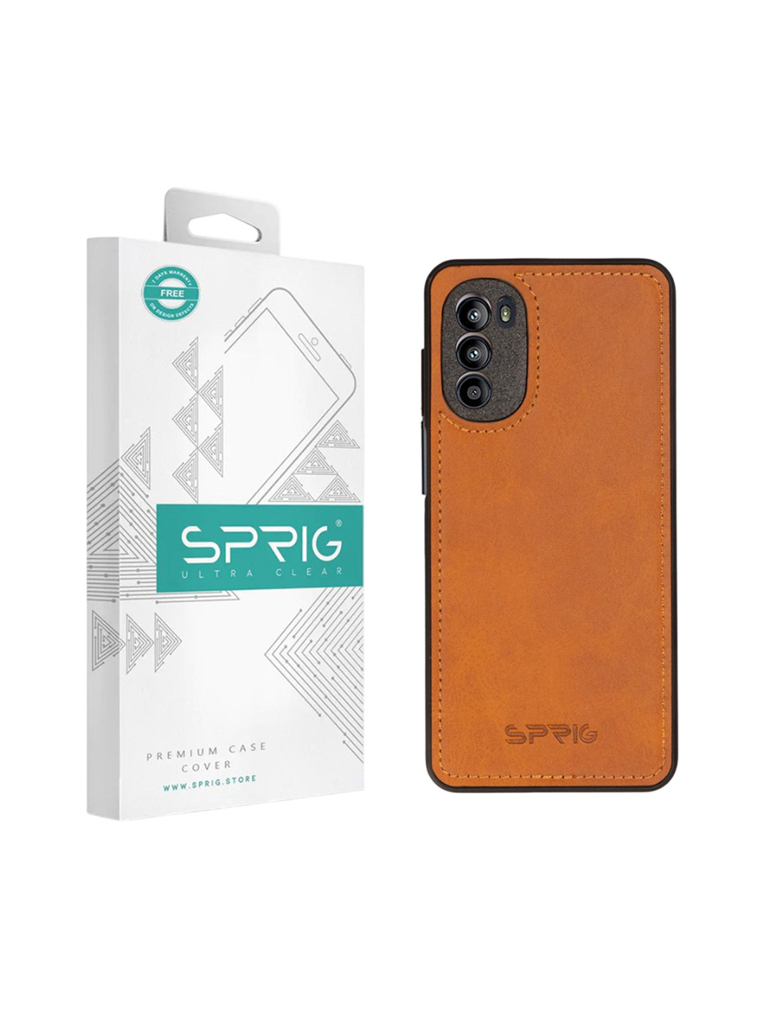 SPRIG Motorola G52 Matte PU Leather Back Cover