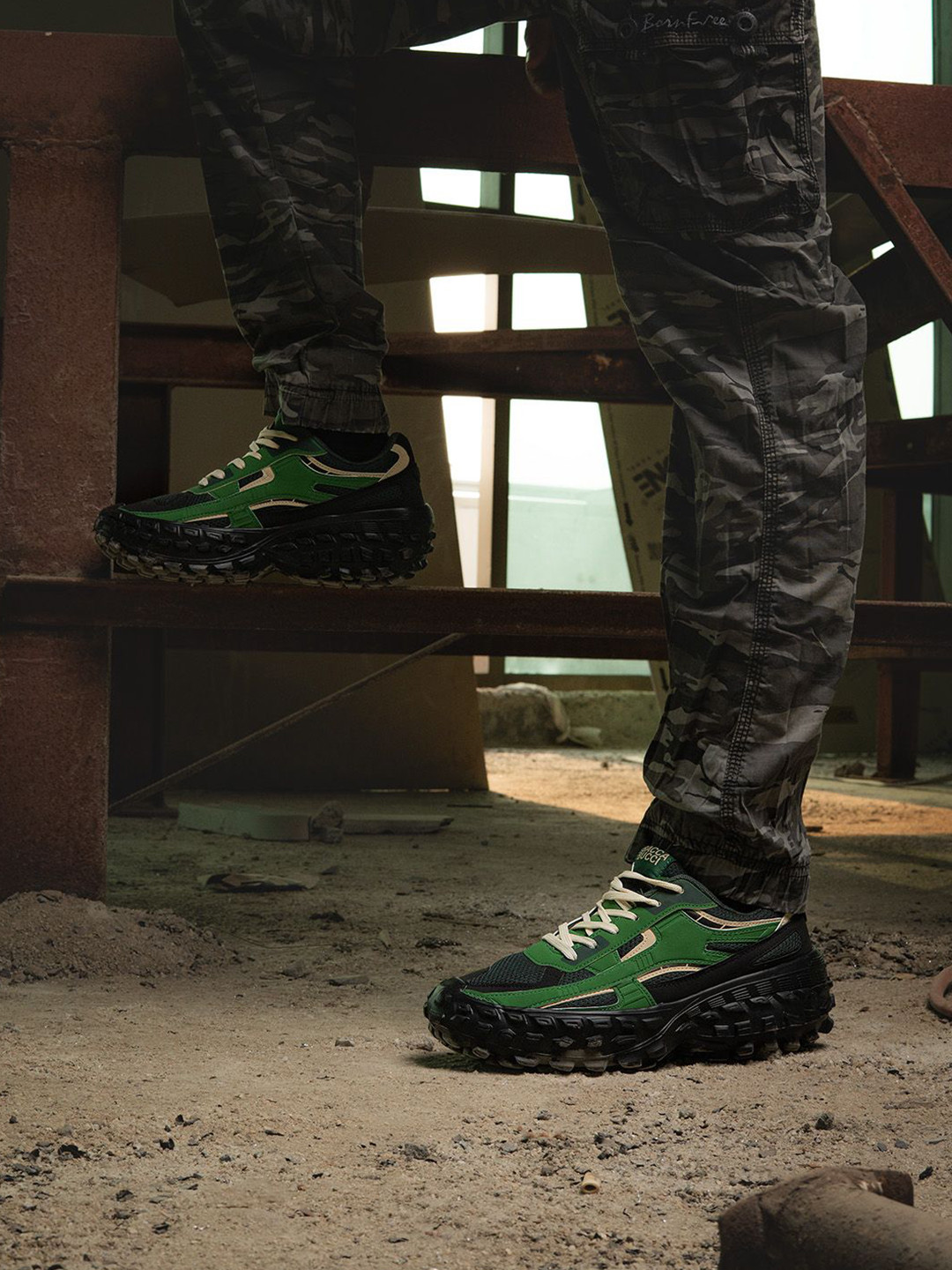 bacca bucci Colossus All-Terrain Chunky Sneakers Forest Rebel