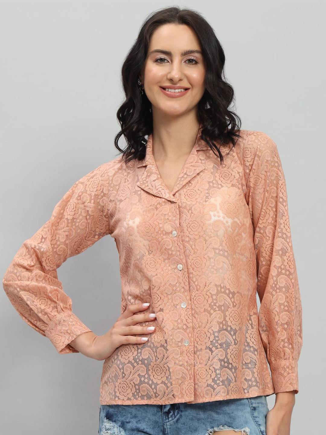 The Roadster Lifestyle Co Self Designed Cuban Collar Cardigan Shirt