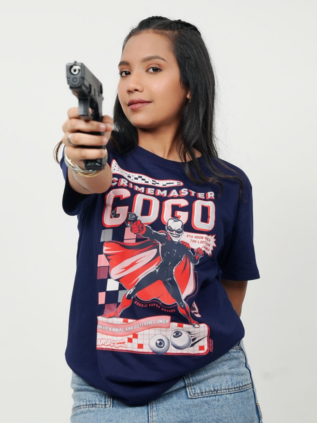 Ascend 47 Andaz Apna Apna: Crime Master Gogo Regular T-Shirt