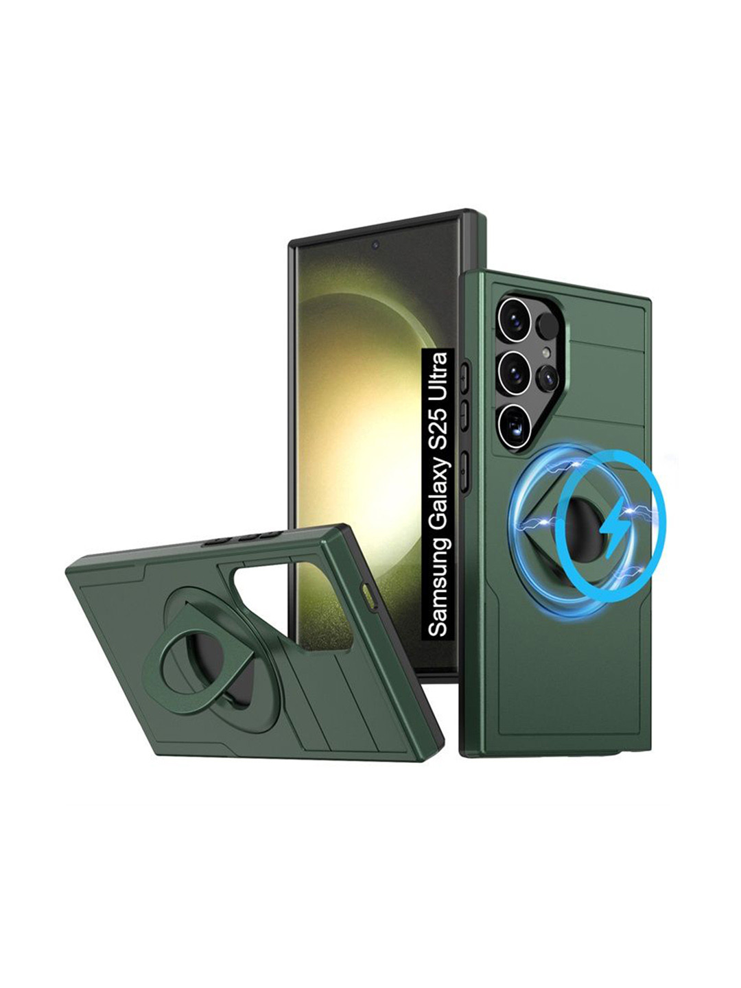 Luxury Kase Impact Resistant Samsung Galaxy S25 Ultra 5G Shockproof Rugged Back Case