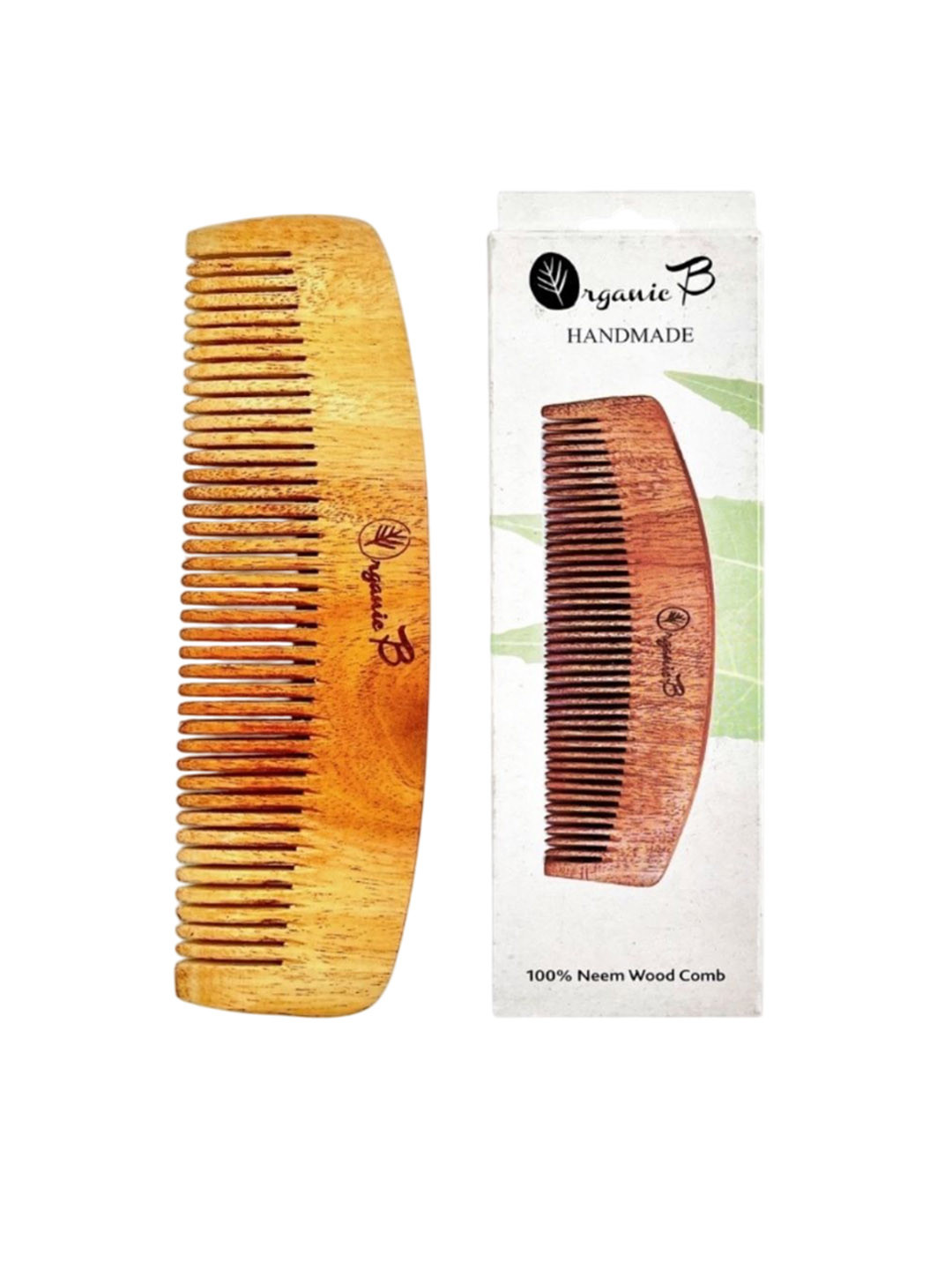 Organic B Moonlight Neem Wood Comb Infused With Rosemary