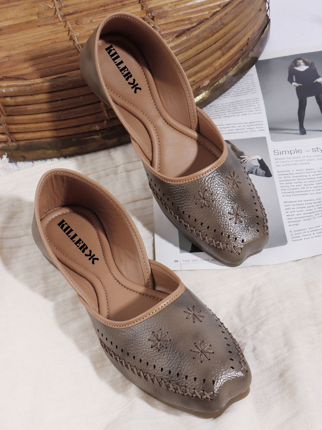 Killer Bellies Women Laser Cuts Comfort Insole Mojaris