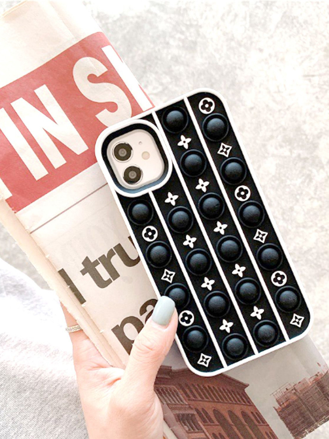 CASE CREATION Typography Printed iPhone XR Silicone Bumper Case