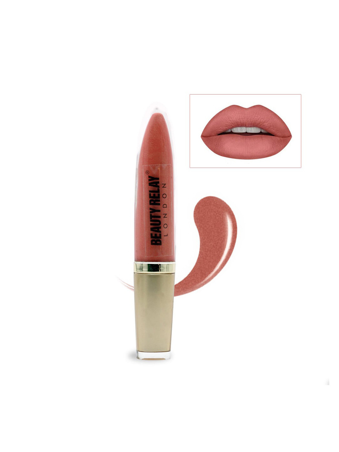 BeautyRelay London Marker Lip & Cheek Gleam Lip Gloss 5g - Tempting Rose