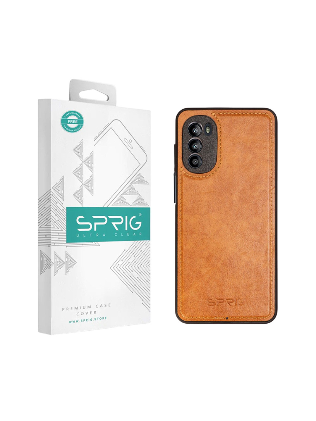 SPRIG Motorola G52 Glossy PU Leather Back Cover
