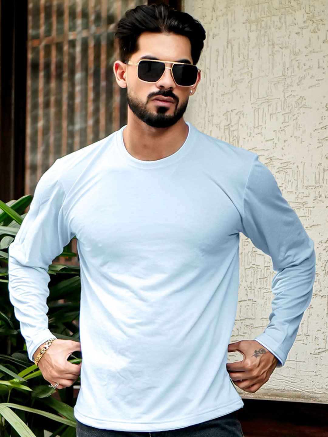 THE BEETEL HOUSE Round Neck Cotton T-shirt