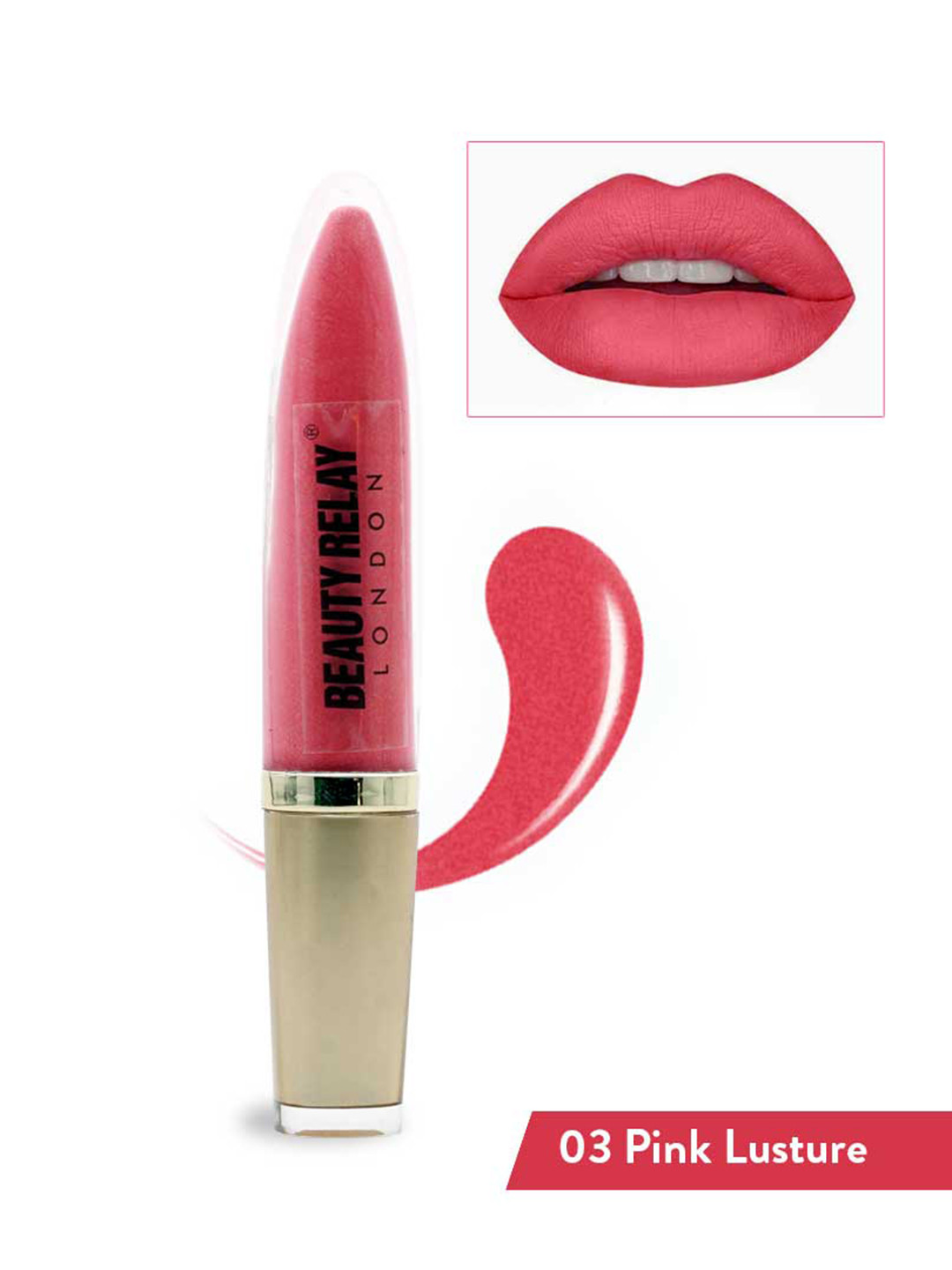 BeautyRelay London Marker Lip & Cheek Gleam Lip Gloss 5g - Pink Lustre