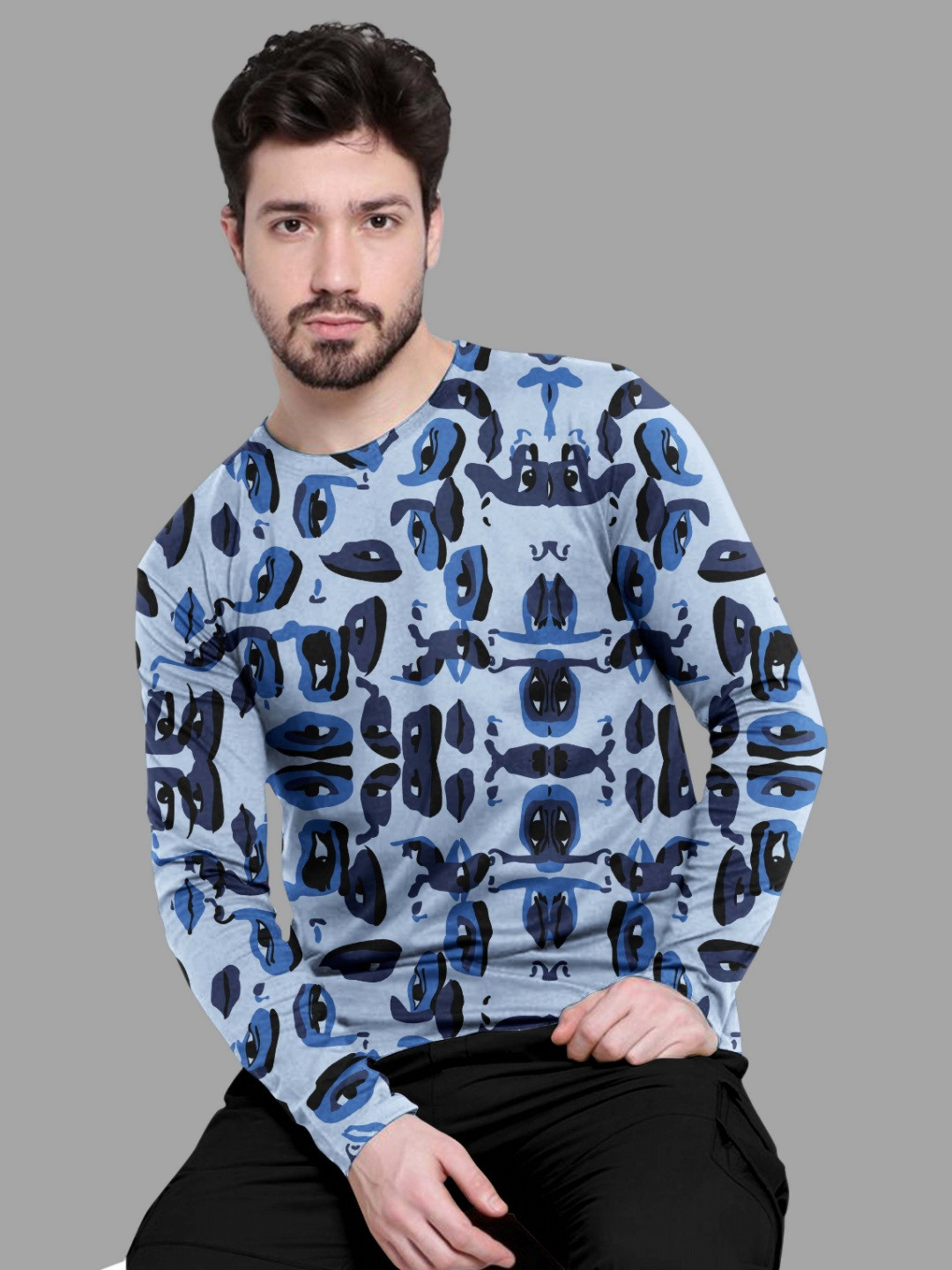 FTX Graphic Round Neck Long Sleeves Printed T-shirt