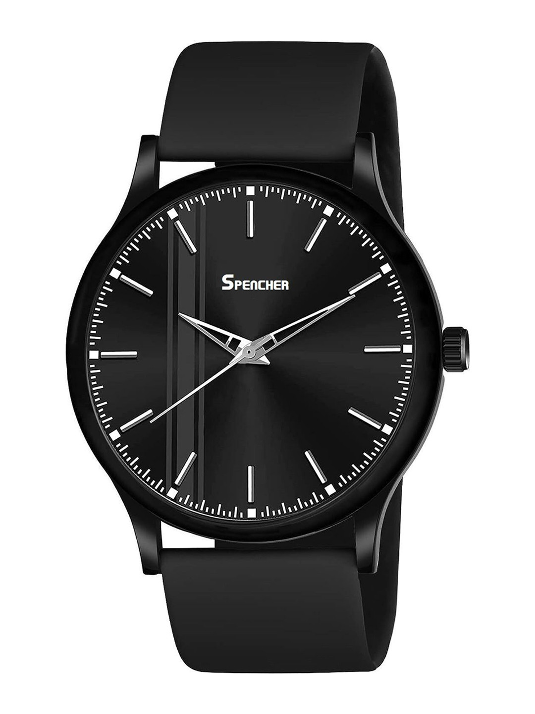 SPENCHER Men Analogue Watch Spencher New Silicon Black