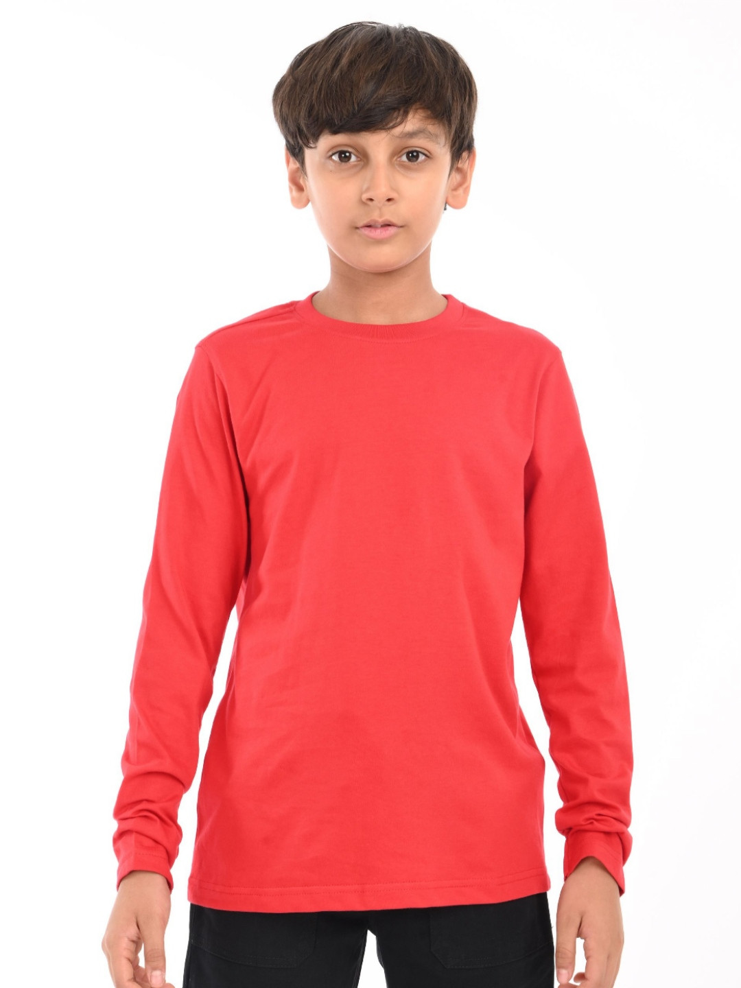 ZION Boys Bio Finish Solid Round Neck Cotton T-shirt