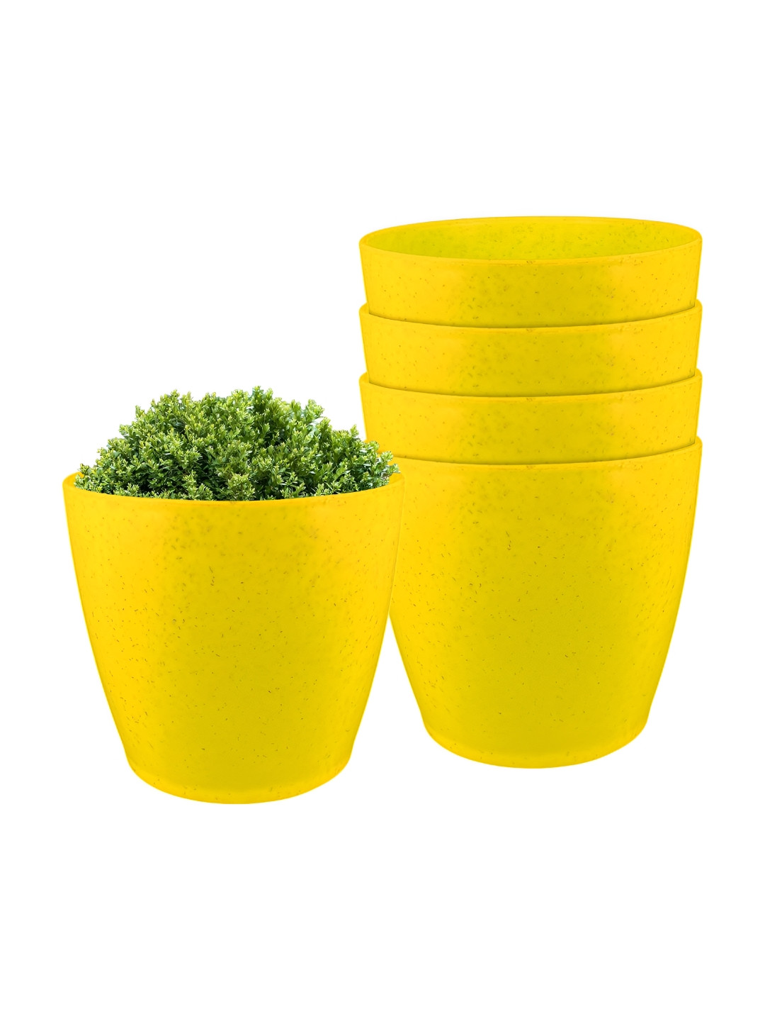 GARDEN'S NEED Cool Yellow 5 Pieces Planters