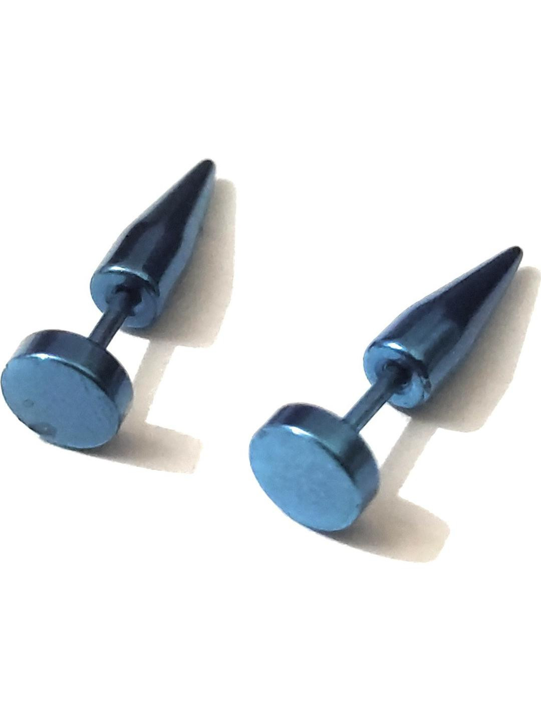 Vaiseema Unisex Blue Stud Earrings