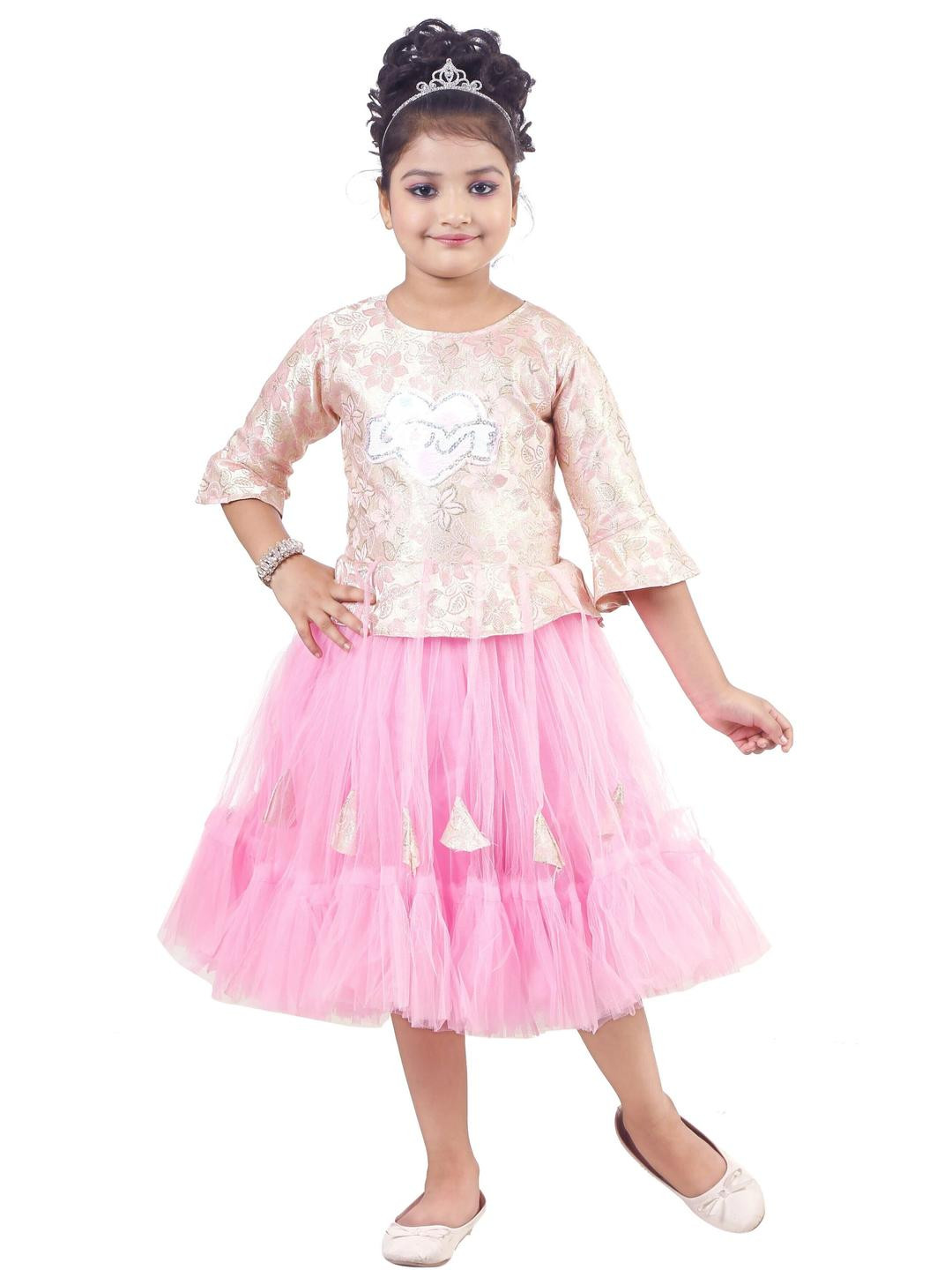 KJD Pink Cotton Dresses