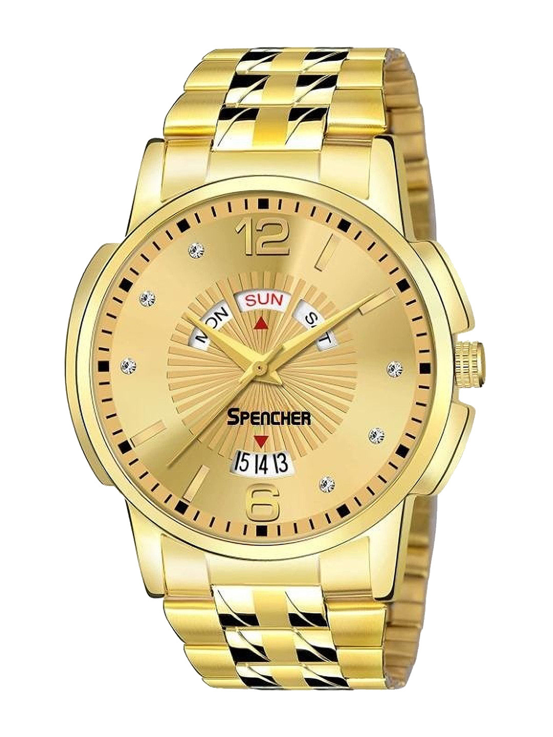 SPENCHER Men Stainless Steel Bracelet Style Analogue Multi Function Watch Spencher 440