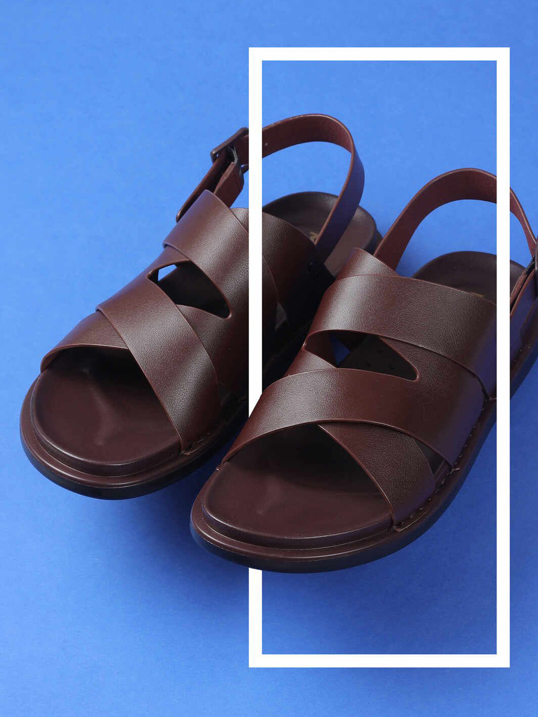 Mochi Buckle Leather Comfort Sandals