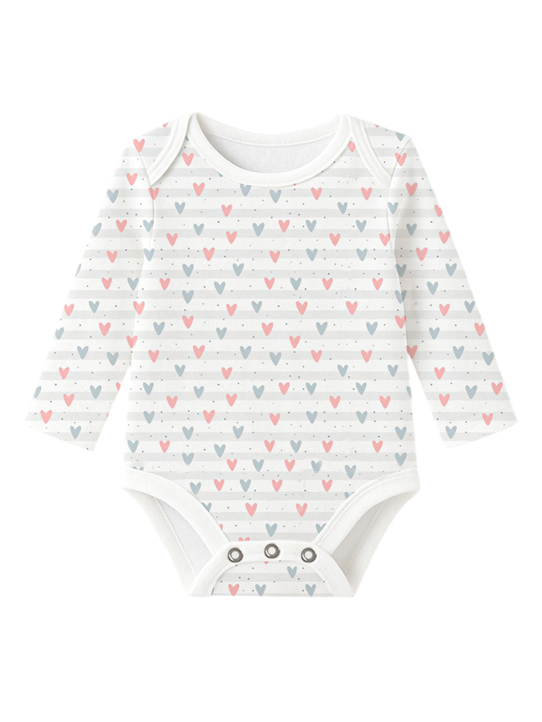 Moms Home Organic Cotton Kids Full sleeves Onesie For New Born Baby Bodysuit