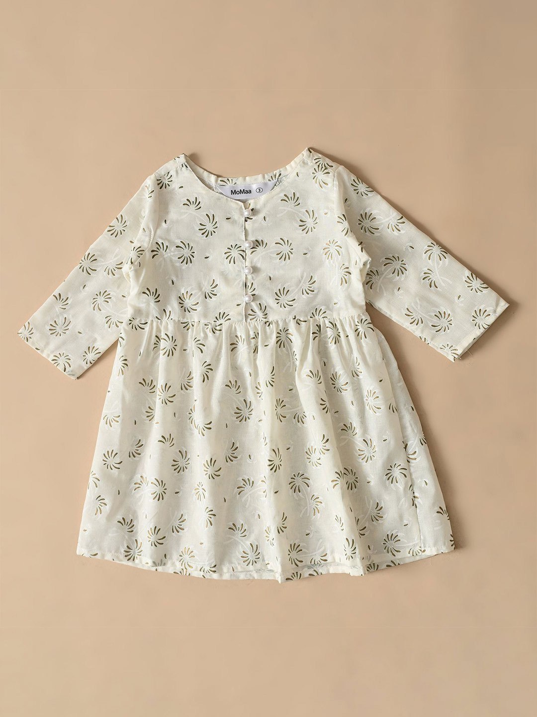 BAESD Girl's Tropical Printed A-Line Dress