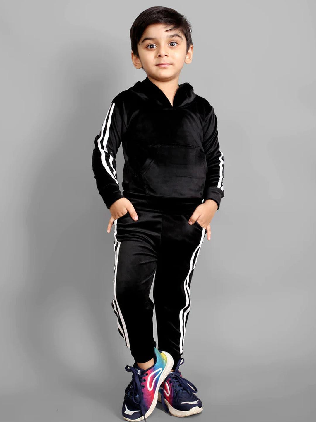 Kwikk Cotton Blend sweatshirt and joggers(Black)