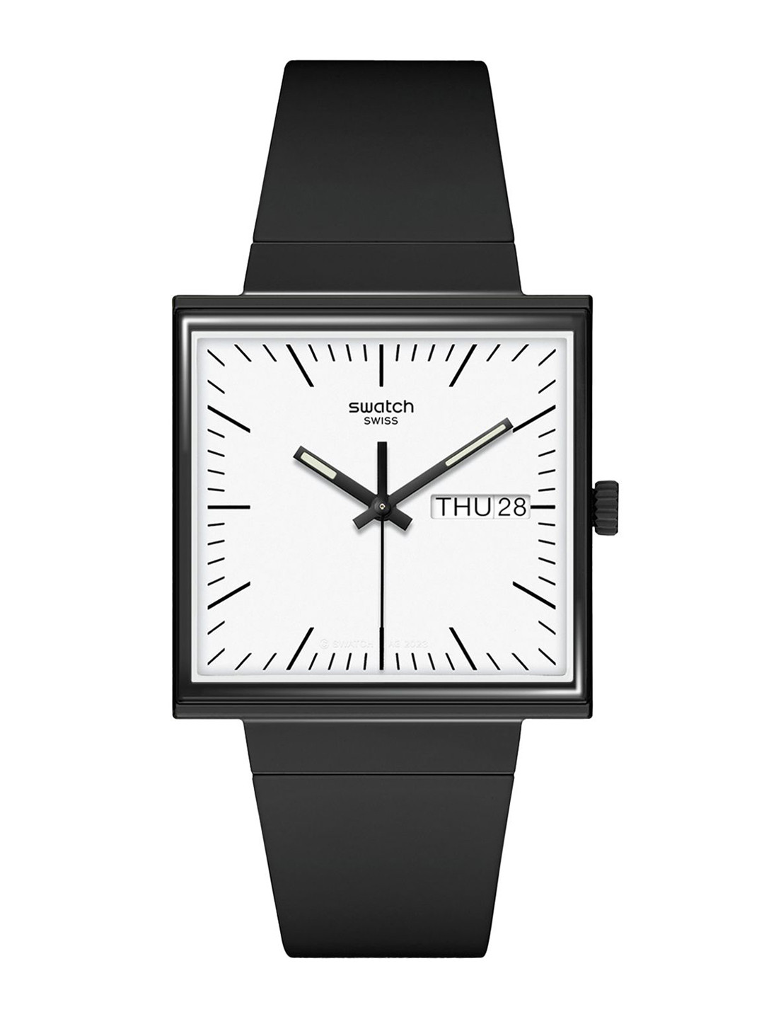 Swatch Unisex Dial & Ceramic Straps Analogue Watch SO34B700