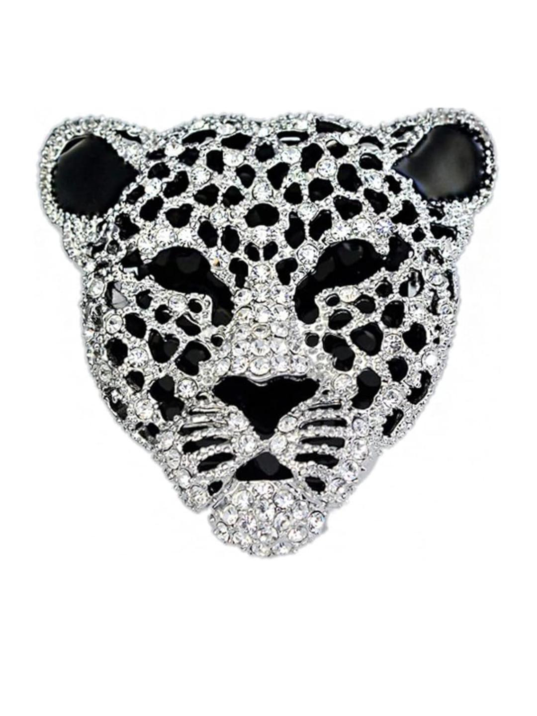 VOICI Silver-Toned Plated Brass Brooch