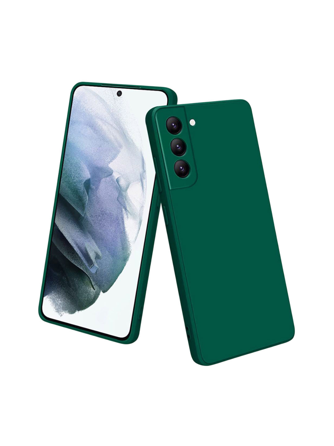 LIRAMARK Solid Samsung Galaxy S21 Plus Silicone Impact Resistant Soft Back Case