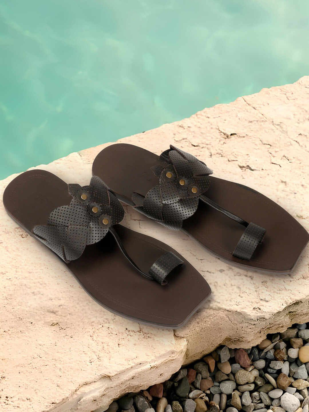 Metro Slip-On Leather Comfort Sandals