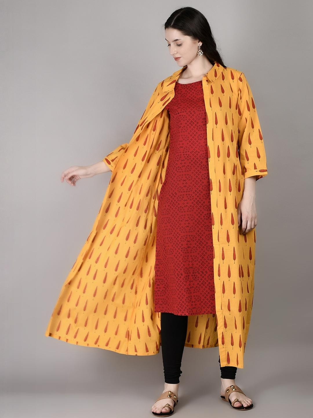 PALASH Women Red Kurtas