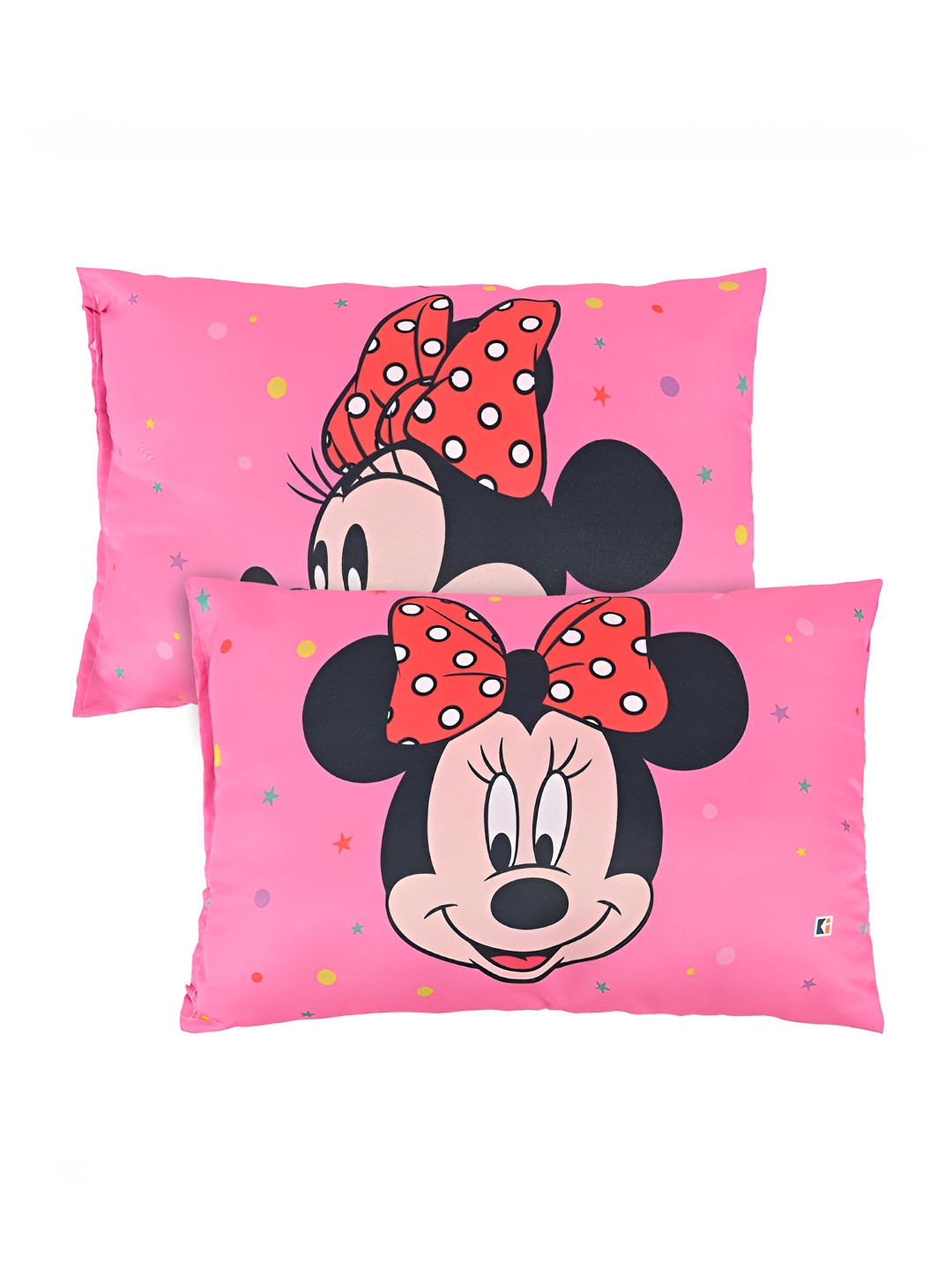 Kuber Industries 2-Pcs Pink Printed Baby Pillow