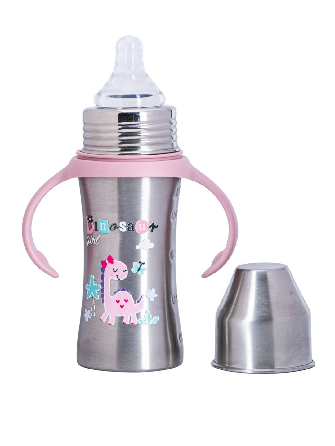 Adore Kids Magnus! Premium Wide Neck Feeding Bottle With Handle 250 ml - Pink