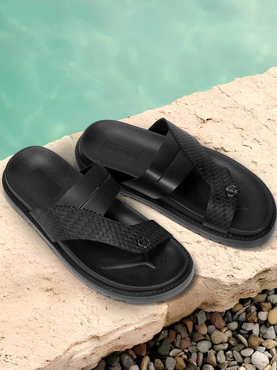 Metro Slip-On Leather Comfort Sandals