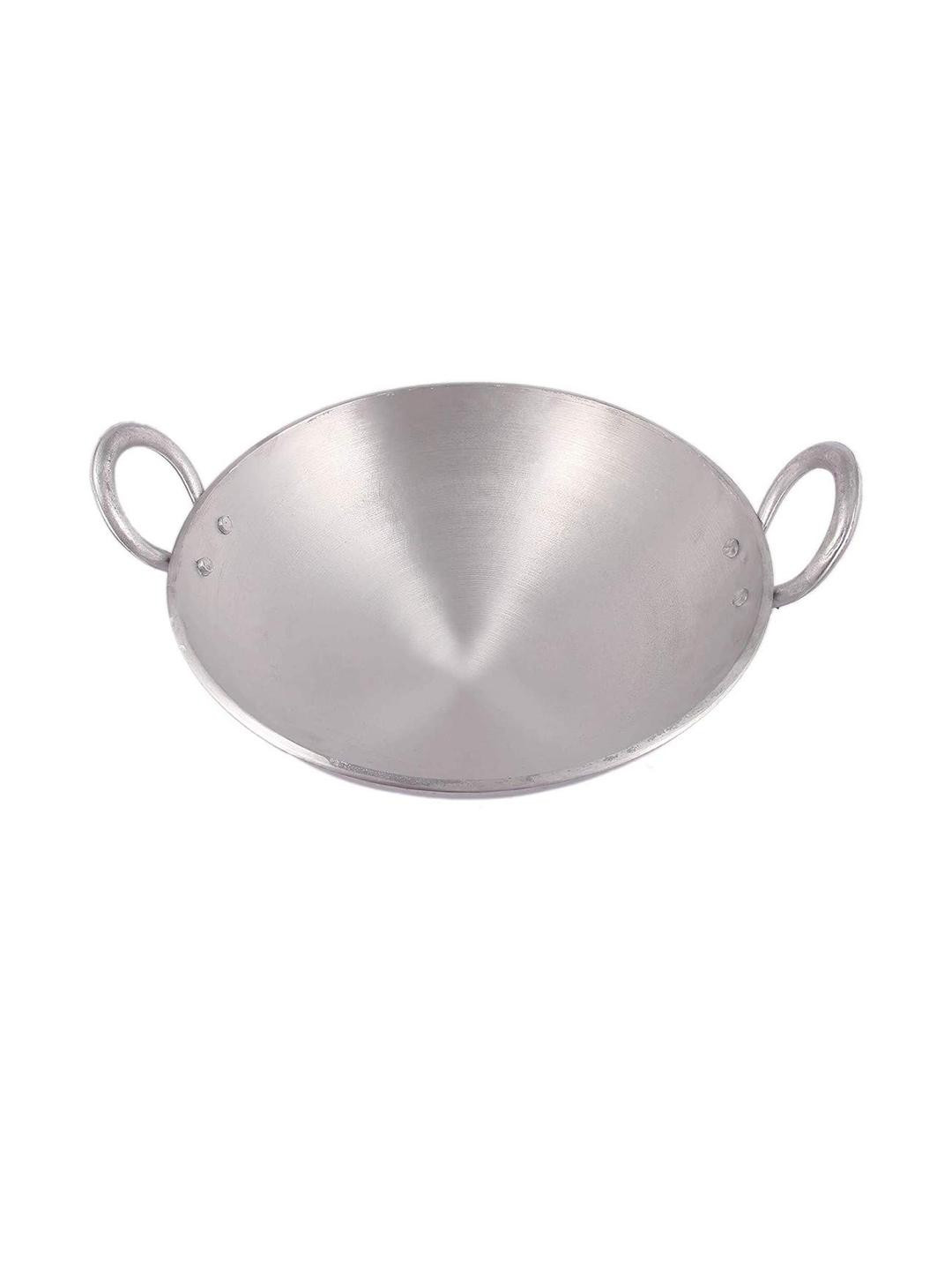 Sonanshi Silver-Toned Easy to Aluminium Kadhai