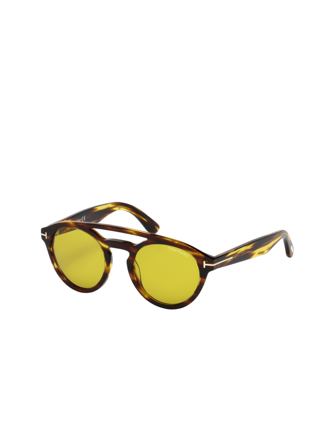 Tom Ford Unisex Aviator Sunglasses with UV Protected Lens FT0537 50 48E